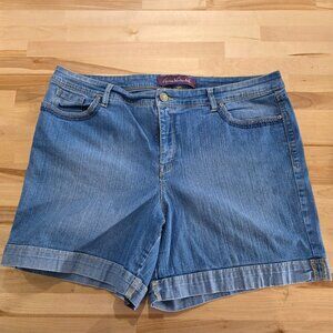 Gloria Vanderbilt Denim Shorts Size 16